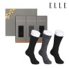 [엘르] 신사 다이아패턴 양말 3족세트