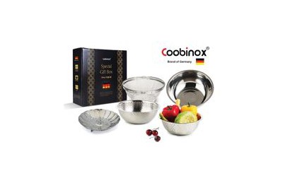 쿠비녹스 믹싱볼 쌀함박 채망 채반 찜판 5종세트