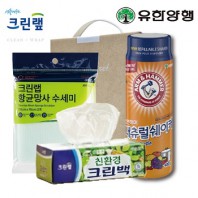 친환경스위트홈세트69호(암앤해머베이킹소다+크린랩크린백+항균망사수세미)