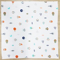 H 캐릭터 무형광 나염가제 손수건