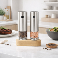 에디토 충전식 후추 소금 그라인더 2개 1셋트 [보관트레이제공]