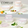 코렐_코디네이츠 밀크글라스 밀폐용기 혼합 4종 (산호세/자카드밴드)