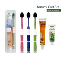 M케이스 죽염광폭LG칫솔 페리오 카밀핸드크림 칫솔치약세트