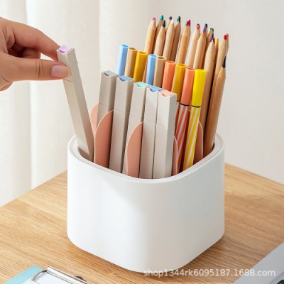 제이엘 회전식 데스크정리 연필꽂이 펜꽂이