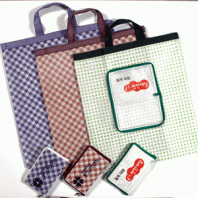 체크 휴대용 지갑띠 (부직포)