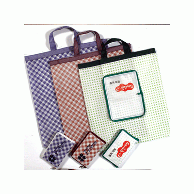 체크 휴대용 지갑띠 (부직포)