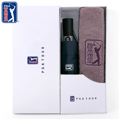 PGA 3단7K 완전자동 무지+190g호텔타올세트