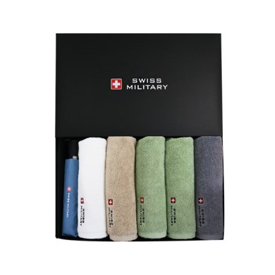 스위스밀리터리 3단7K완자무지+180g 타올 5p(대)