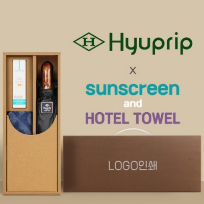 협립 3단 70 암막고밀도 완전자동우산 +선크림+스포츠타월-세트