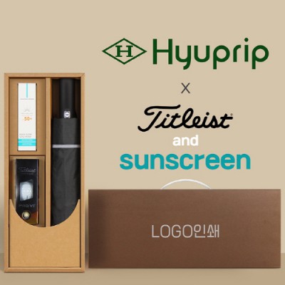 협립 3단 60 슈퍼 거꾸로 완전자동우산 +선크림+타이틀리스트 골프공 3구-세트