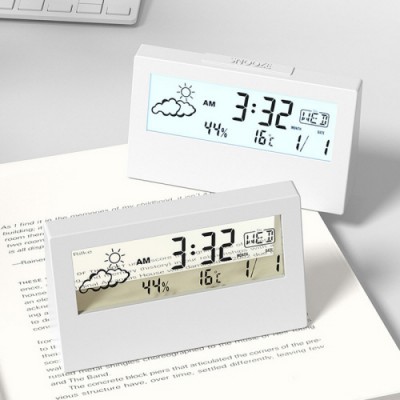 무료인쇄 스마트홈 시계겸용 온습도계