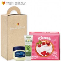 브생건620호 3종세트(카밀 핸드크림+바세린 퓨어스킨 젤리+크리넥스 쁘띠티슈)