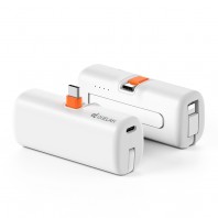 디셀라 고속 20W 단자 접이식 + 케이블 일체형 도킹 보조배터리 5000mAh