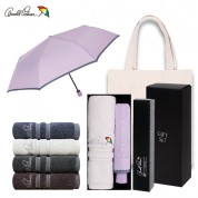 아놀드파마 3단수동파스텔바이어스,실버라인뱀부180타올세트(0209788)