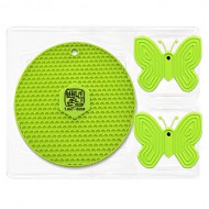 벌집 실리콘냄비받침+나비집게 Set