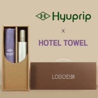 협립 3단60 8K 와인하트 암막 완전자동우산 +협립호텔코마170타월-세트