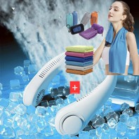 아이스 넥쿨러 넥밴드 선풍기 넥선풍기 + 냉감 스포츠타올 쿨타올 타올세트