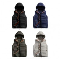 로페리아 남성 슬림 후드 방수 캐쥬얼 조끼(0216605)