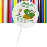 반투명 네잎클로버 막대팬시 (반투) 부채