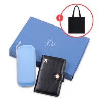 로페리아 5단 미니 파우치 우양산,트레블 RFID 스캔방지 여권지갑,투포켓 에코백 세트