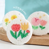 모모카멜 친환경 천연수세미 캠핑 일회용 (HR04)