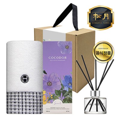 송월 프리미엄 디퓨저세트 (호텔 톤40 1매 + 코코도르 200ml 1개)