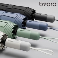 BOR 무지 인쇄우산 캡슐 암막 3단 자동 양우산