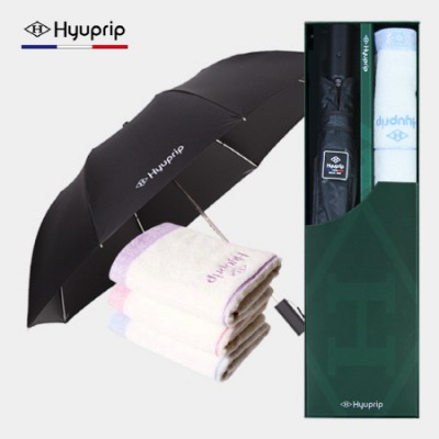 협립 2단 암막 고밀도 VIP 우산/양산 +협립눈꽃타월-세트