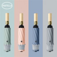 파스텔라 PS15 3단 자동 원목 거꾸로 우산