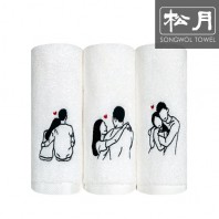 송월 호텔 커플자수타올1P. 150g