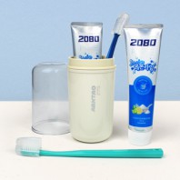 2080 퓨어치약 125g  크리오 미세모 칫솔 휴대용 양치컵 3종세트