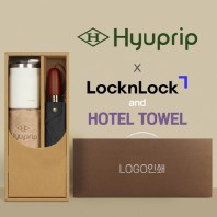 협립 3단60엔티크 고밀도 완전자동우산 +락앤락 메트로머그+협립40수호텔코마180타월-세트