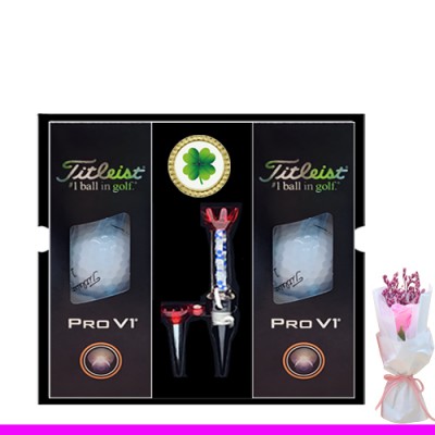 타이틀리스트 pro v1 6구 볼마커 자석티세트 (3pc)