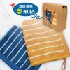 기라로쉬 그리드 뱀부 고리수건 핸드타올 2매입세트 종이케이스