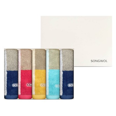 송월 컬러웨이 34 고리 핸드타올 5P 세트
