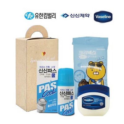 브생건107호(신신제약 롤온쿨연고물파스+바세린젤리+카카오수앤수물티슈)
