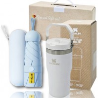 스탠리 브생건250호(스탠리 아이스플로우 플립591ml+5단 6K UV암막양우산 파우치포함)