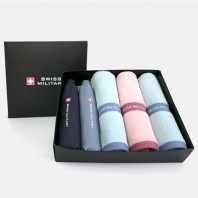 스위스밀리터리 친환경 3단완전자동 세이프티+3단수동 우산+120g타올 3P 세트(미니)