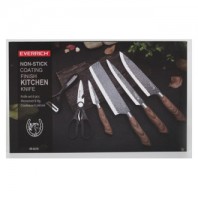 좋은날 고급 주방칼6P세트(나무손잡이)/과도/야채칼/식도/