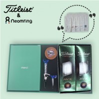 타이틀리스트 AVX 3피스 6구+원사이즈 골프장갑+골프티+가죽볼마커세트