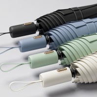 루티네 골드버튼 3단 자동 암막 양우산