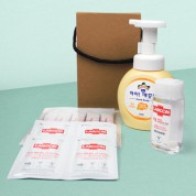 위생방역용품 4종세트 랩신 손소독제 아이깨끗해 2080 가글