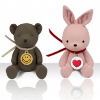 가죽인형 엠블럼 차량용 석고 방향제