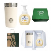 스타벅스 SS 스탠리 크림 아이슬란드 텀블러 473ml 아이깨끗해 핸드워시 선물세트