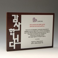 감사 퇴직 퇴임 공로 원목패 E5037