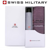 스위스밀리터리 3단완전자동 밀키 암막 우양산+160g 면사타올 세트