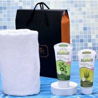((독일 카밀 핸드크림+ 송월 타올 호텔 수건 세트))) 송월타월 타올선물 타월 세트/// 타올세트 타월선물/// 답례품
