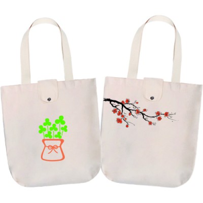 면10수 캐릭터 뚜껑형 에코백 (360*360*100mm)