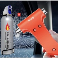 비상용 소화기+비상탈출 망치 안전벨트 카타기