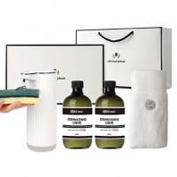 웰세스 WG-103GT 젤 주방세제 자동 디스펜서 1개 + 리필 500ml 2개 + 핸드타올 1개 세트